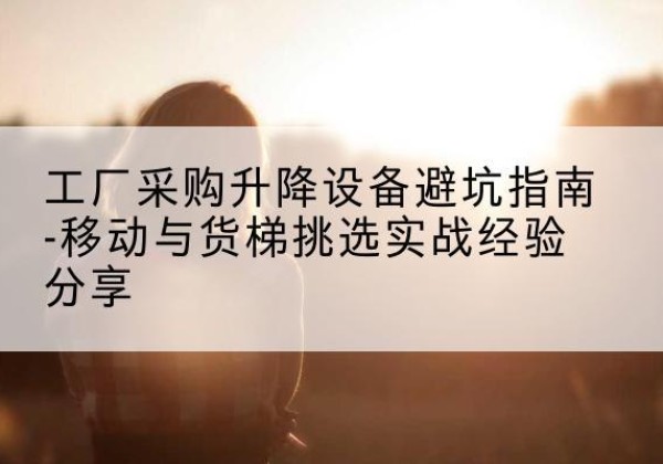商丘移动式升降机怎么选-工厂采购升降设备避坑指南-移动与货梯挑选实战经验分享